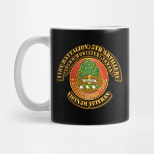 1st Battalion, 5th Artillery (105mm Howitzer, Towed) without SVC Ribbon Mug